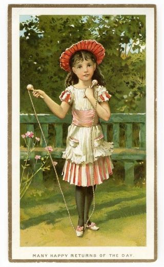 De La Rue Victorian Card 1880 