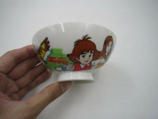 Anime The Mysterious Cities Of Gold Child Ceramic Bowl Idol Japan Vintage 1980s