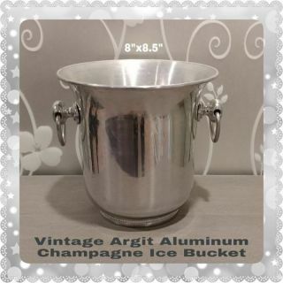 Vintage Argit Made In France Aluminum Champagne Ice Bucket