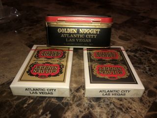 Golden Nugget Casino Playing Cards Type 6 With Tin In 2