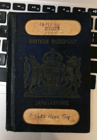 Rare 1955 British Malaya Singapore Kgvi Passport Expired,  Former British Colony