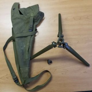 Vintage Us Army M15 Tripod With M24a1 Carrying Case