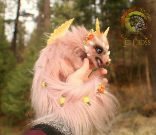 100 Handmade Woodsplitter Lee Cross Poseable Rose Gold Mystic Baby Dragon