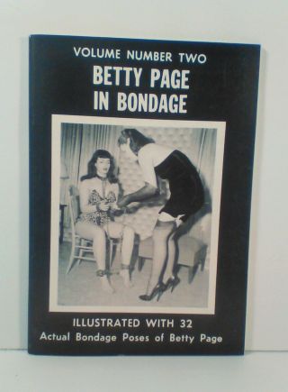 Vintage Nutrix Co Betty Page In Bondage Book Vol Number Two