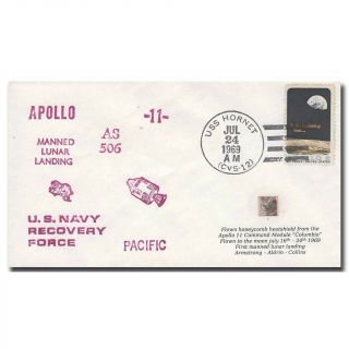 Apollo 11 Flown Fragments Cover - 10h98