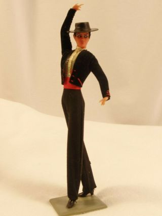 Vintage Marin Chiclana Espana Flamenco Man Dancer Black Outfit Doll