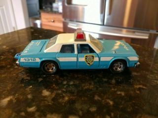 1979 Matchbox Lesney Kings Plymouth Gran Fury Police Car
