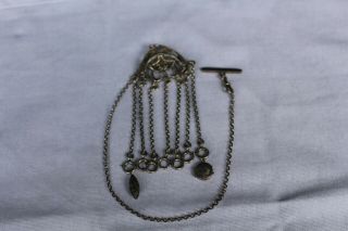 Stunning French Victorian Era Silver Plate Chatelaine Circa 1800 
