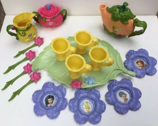 Disney Tinkerbell And Fairy Friends Tea Set Service For 4 Cond.