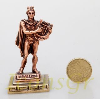 Statue Apollo Olympian God Pantheon Zamac Ancient Greek Miniature Sculpture C
