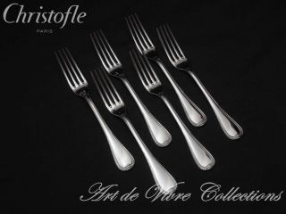 Christofle Malmaison 6 Dinner Forks,  Fourchettes De Table 20.  5cm