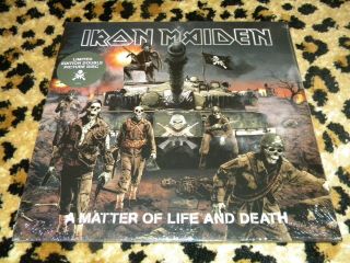 Iron Maiden Double Lp Pic Discs A Matter Of Life And Death
