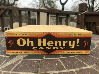 Oh Henry Candy Bar Display Box Williamson Candy Co 2