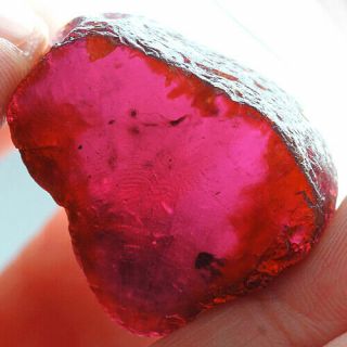 Vvs 46.  8ct Red Tourmaline Crystal Facet Rough Specimen 100 Natural Ubxv326