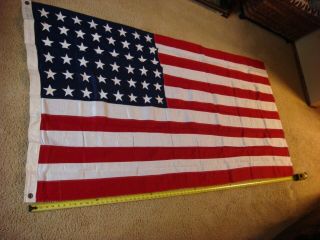 Vintage Ww2 Era 48 Star American U.  S.  Flag Royersford Flag Company Va
