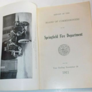1911 City of Springfield MA Fire Department Annual Report 2