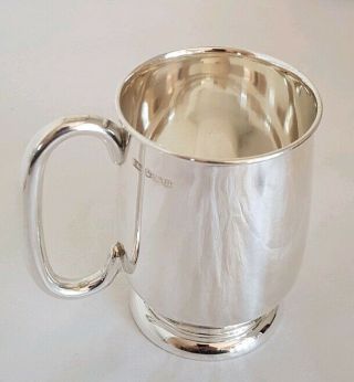 A Vintage Sterling Silver Mug.  Sheffield 1960.  By Viner 