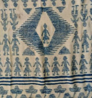 Antique Hand Loomed South Central America Mexico Blanket Sombrero Men Women