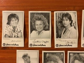 Home and Away TV Fan Cards Vintage 1980s TV Neighbours Australian Soap opera 2