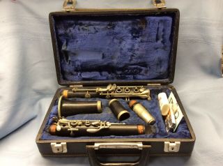 Vintage Evette Schaeffer Buffet Crampon K Series Wood B Clarinet 1976 - 77 France