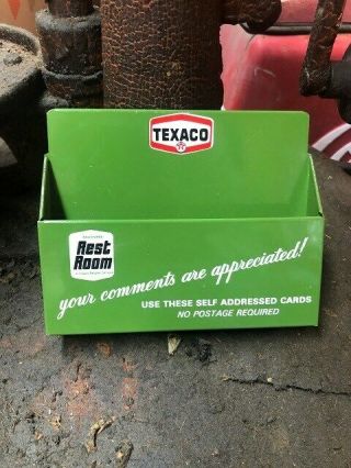 Texaco Restroom Comment Card Holder N.  O.  S.