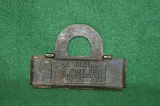 Vintage 4 " E - Z Mark Butt Gauge Inv Lh22d