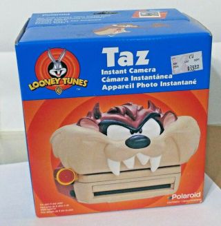 Polaroid Looney Tunes Taz Instant Camera In Open Box