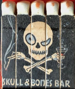 1940 Hollywood Pirates Den Feature Matchbook Skull Bones Bar Bob Hope Halloween
