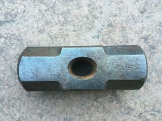 4 Pound Sledge Hammer Head Blacksmith Vintage