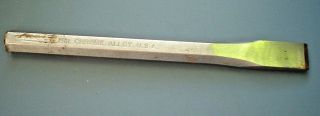 Chrome Alloy 1901 Metal Woodwork Cold Chisel 5 1/2 " Long X 7/16 " Wide Vintage