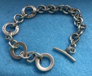 Vintage Authentic Signed Tiffany & Co Link Bracelet 7 "