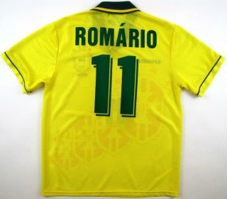 Brazil 1994 World Cup 11 Romario 94 Umbro Shirt Camiseta Maglia Vintage 90s M