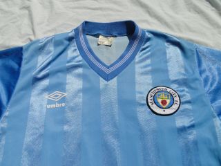 Classic Vintage Manchester City Shirt 1983 - 1985 M 38 - 40in 2
