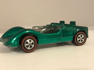 1969 Hot Wheels Redline Grand Prix Chaparral 2g Green Vhtf (missing Spoiler)
