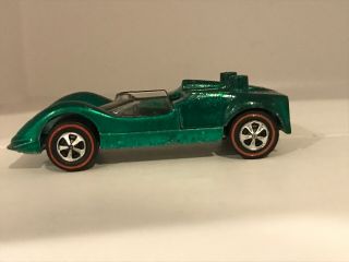 1969 Hot Wheels Redline Grand Prix CHAPARRAL 2G Green VHTF (missing spoiler) 2