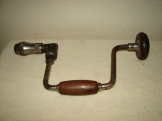 Vintage Stanley Sweetheart " No.  945 - 10 In.  " Ratcheting Auger Bit Brace Drill - Usa