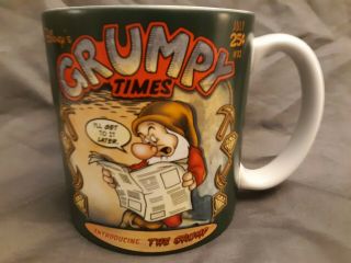 Disney Store Grumpy Coffee Tea Mug Cup Grumpy Times,  I 