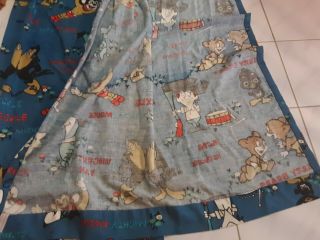 VTG TERRYTOONS MIGHTY MOUSE VINCENT VAN HECTOR HEATHCOTE HECKLE JECKLE CURTAINS 3