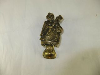 Small Vintage Brass Door Knocker Sairey Gamp Dickens Character