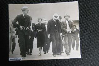 Vintage Machine Gun Kelly Gangster Mob Outlaw Mafia Photo 1933