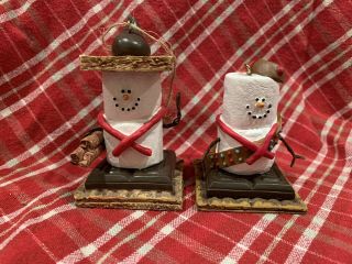 Set Of 2 Smores Boy Scout & Girl Scout Christmas Ornaments Midwest Cannon Falls