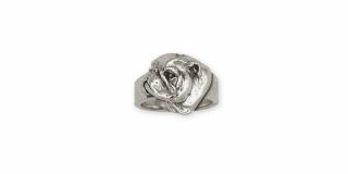 Bulldog Ring Jewelry Sterling Silver Handmade Dog Ring Bd5h - R