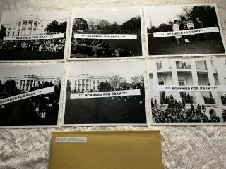 (008) 11 - 13 - 1963 Kennedys View Black Watch 6 Photos White House