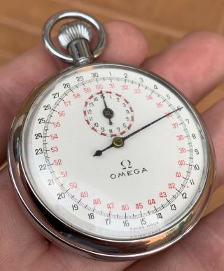 A Gents Very Good Quality Vintage Omega “cal 5020” Pocket Stop Watch,  C1960s.