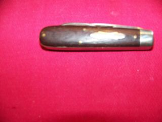 Old Wwii Army Electrician Tl - 29 Style U.  S.  A.  Schrade Walden.  Wood Pocket Knife
