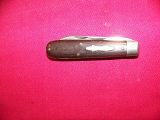 Old WWII Army Electrician TL - 29 Style U.  S.  A.  Schrade Walden.  Wood Pocket Knife 2