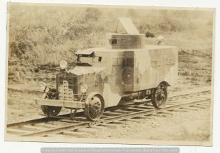 Wwii Japanese Photo: Army Armored Car,  China War