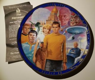 Star Trek Episodes: The Menagerie Collector Plate With 2789a