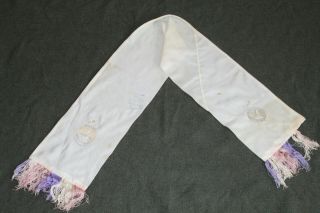 Ww2 U.  S.  Army Air Forces Air Transport Command Flyers White Silk Scarf