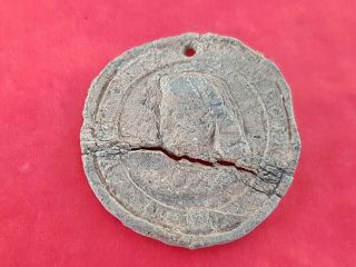Old Lead Medallion,  Unresearched Found In England,  Uncleaned.  L155n